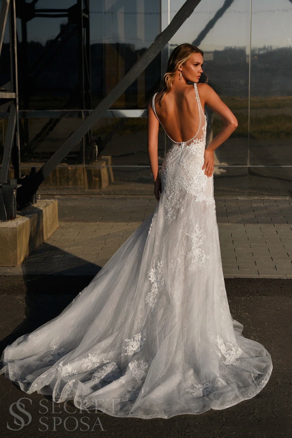 Свадебное платье Бриар Рыбка , 2023 год, Со шлейфом, С корсетом 