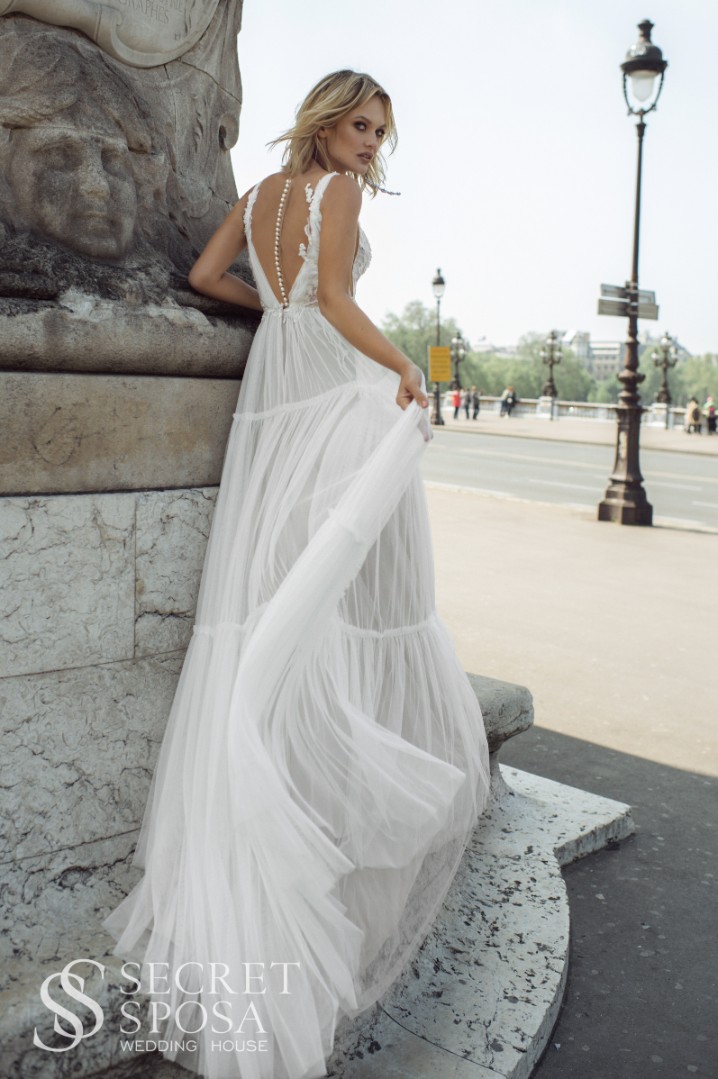 Свадебное платье Виенто А-силуэт , 